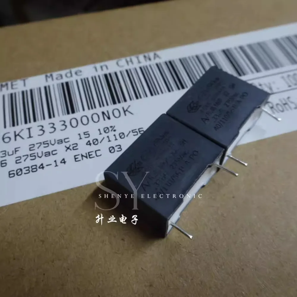 20 peças av r46ki333000n0k 0.33uf/275vac 330nf u33 334 novo capacitor de filme 15mm altura: 13.8mm