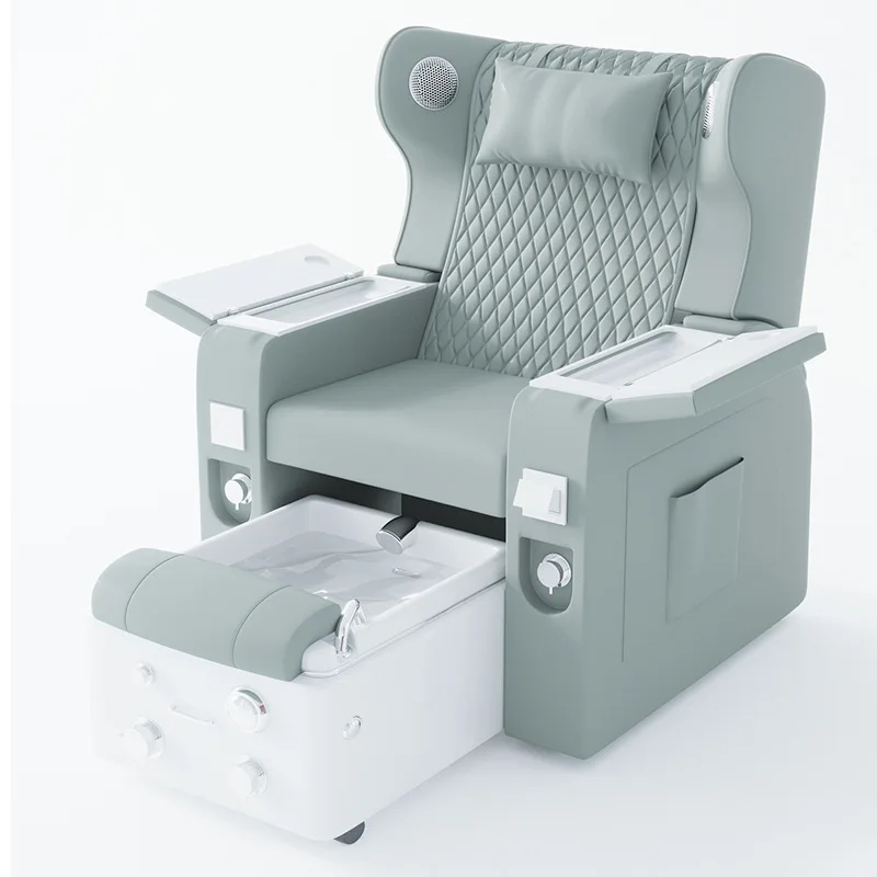

Luxury Electronic Nail Salon Chair with Bluetooth Speaker Multi-Functional Pedicure Spa Sofa Foot Massage Chair
