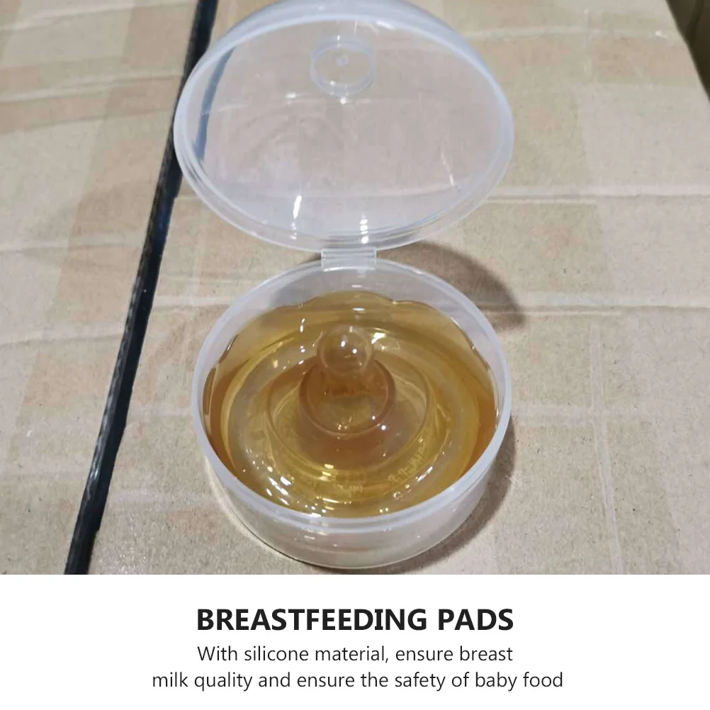 2 قطعة أكواب التمريض حليب الثدي جامع درع مانعة للتسرب منصات السيليكون للرضاعة الطبيعية قذائف الثدي المدخرات الحلمات المسطحة #4