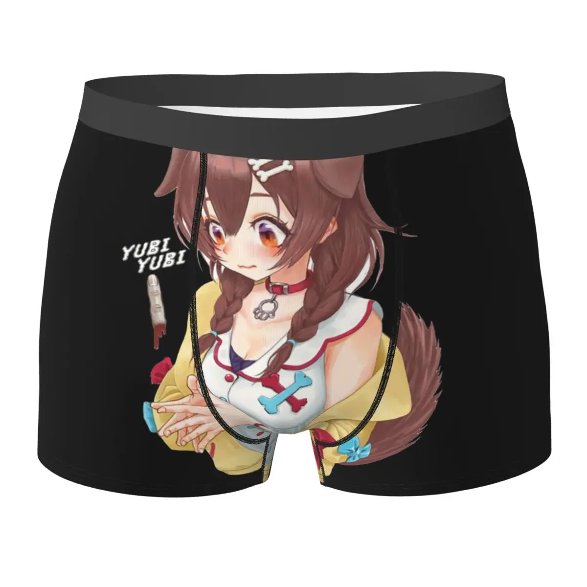 

Трусы-боксеры, шорты Hololive Vtuber Inugami Korone, мужские вентилируемые трусы для Homme, мужские подарки бойфренду