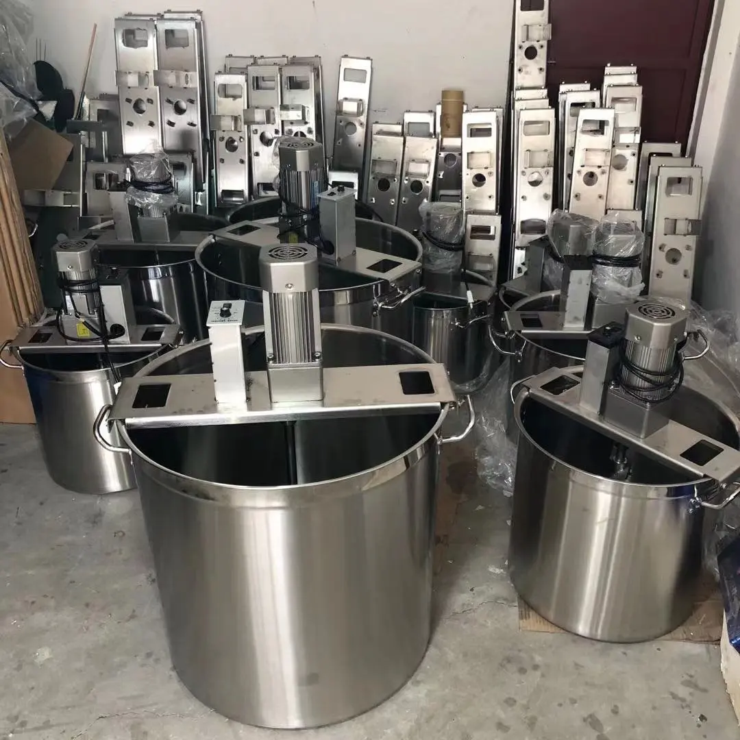 Including thick-walled barrels Commercial Frying Machine Small Kitchen Frying Machine Food Sauce Pot Boil Automatic Stirrer