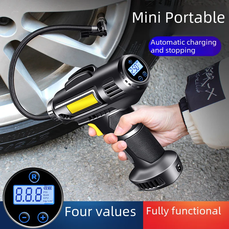 

Wireless Air Pump for Automobile Handheld Car Air Pump Intelligent Digital Display Portable Bicycle Tire Air Pump