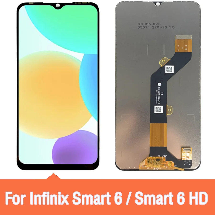 

6.6inch For Infinix Smart 6 HD X6512 LCD Display Touch Screen Digitizer Panel Assembly For Smart 6 X6511B, X6511, X6511E LCD