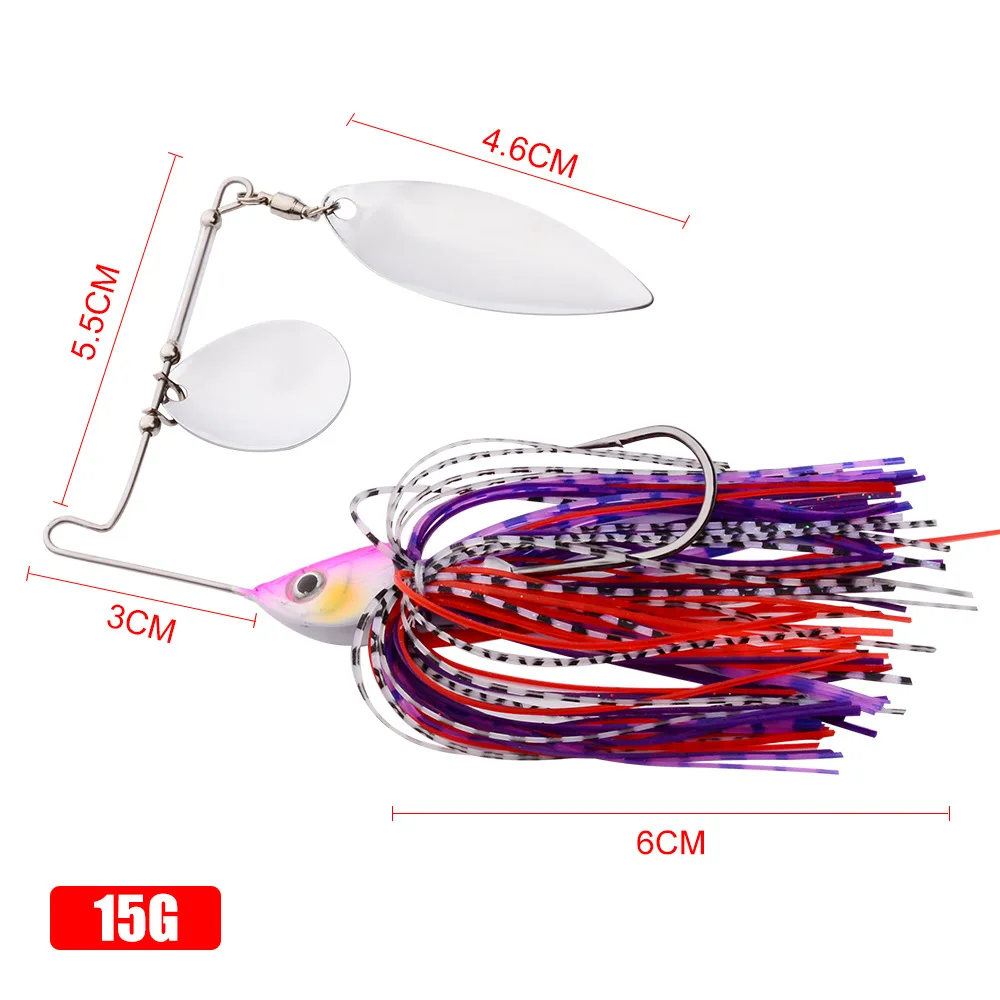 1pcs Spinner Bait 10g15g20g Metal Lure Hard Fishing Lure Spinner Lure Spinnerbait Pike Swivel Fish Tackle Wobbler Fishing image 3