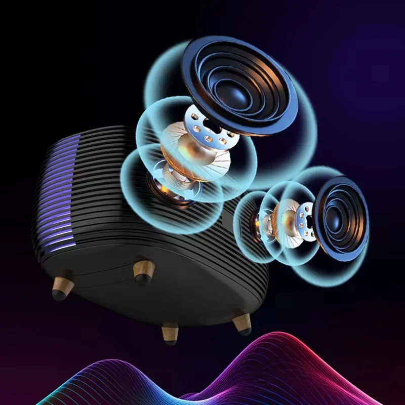 El más nuevo altavoz Bluetooth con luz LED de carga rápida inalámbrica de 15W iluminación RGB despertador caja de música para IPhone Samsung dormitorio