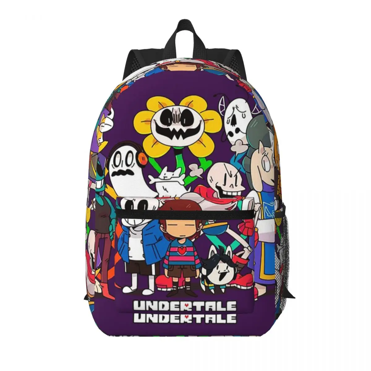 Undertale Adventure Student Backpack School Bag Hiking Travel Daypack for Boys Girls Bookbag Shoulder Bags