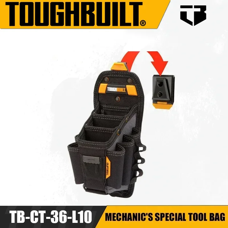 

TOUGHBUILT TB-CT-36-L10 Mechanic's Special Tool Bag Multi-pocket Pliers Screwdriver Screwdriver Tool Set Quick Hanging Bag