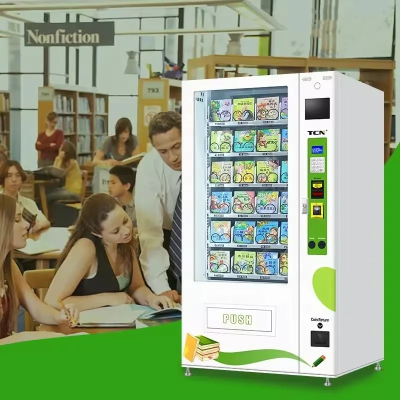 24 Hours Self Service White Vending Machine For Sale Adult Product Newspaper Magazine Book Normal Temperature Vending Machine