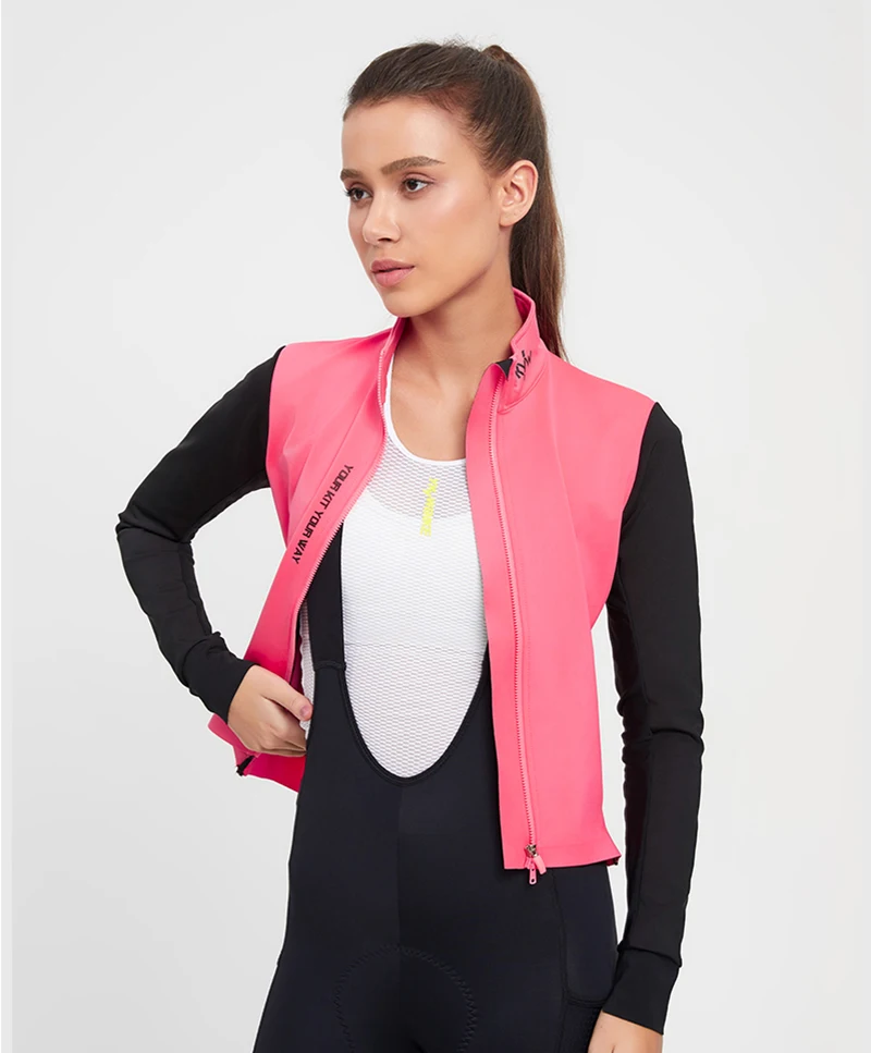 YKYWBIKE Damen Fahrradjacke 10-20 ℃ Outdoor-Sport, Rennrad-Trikot, winddicht, wasserdicht, Fahrradshirt, Fahrradbekleidung – Detail 17