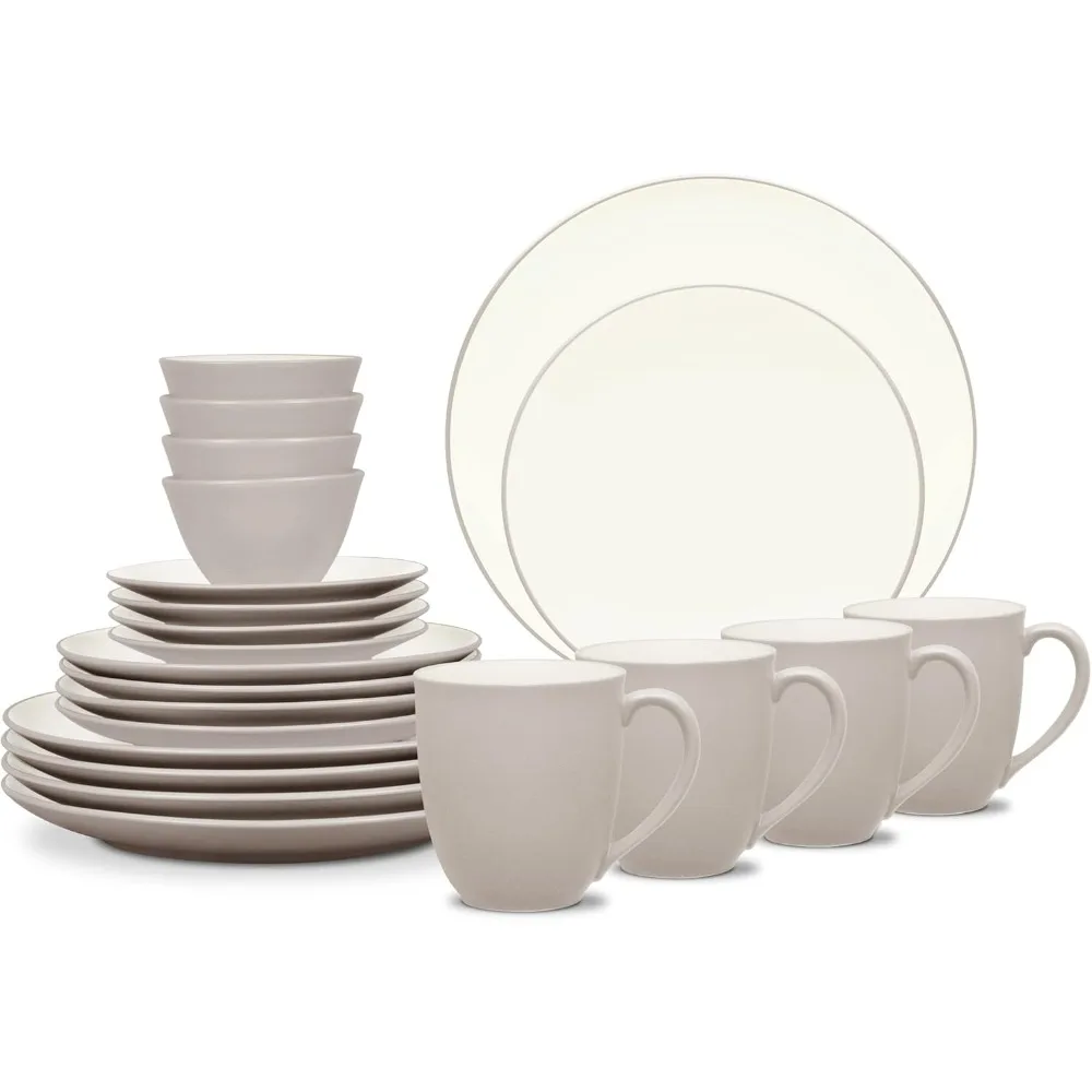 

Набор столовой посуды Noritake Colorwave Sand, 20 предметов, сервировка на 4 человека