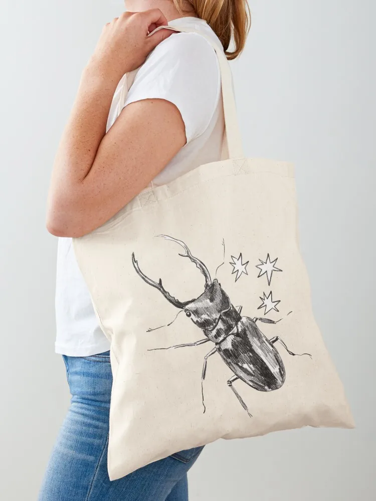 

Shiny Stag Beetle Tote Bag free delivery bags large size bags Customizable tote bag Women's shopper