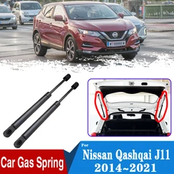 For Nissan Qashqai J11 2014~2021 Car Rear Trunk Tailgate Boot Gas Shock Struts Damper Lift Supports Accessories Hydraulic Rod
