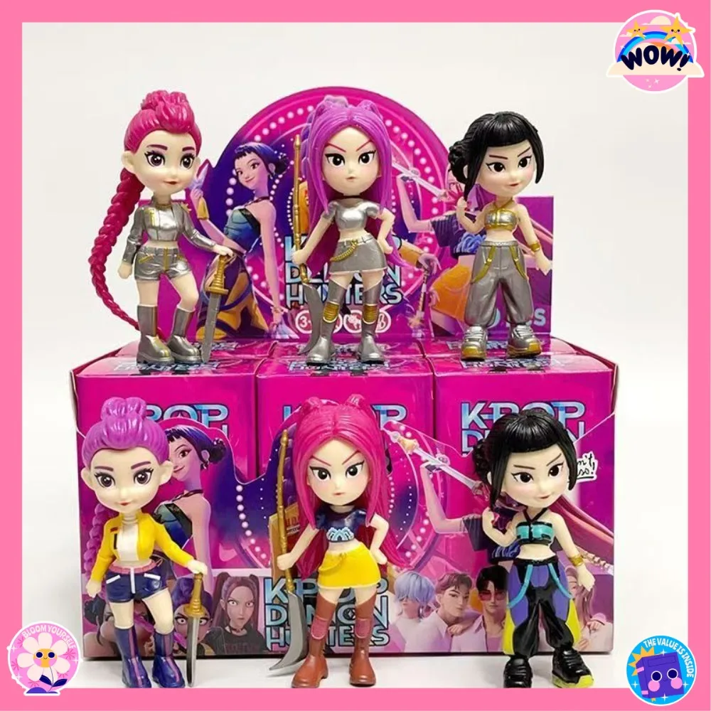 

Quente аниме Kpop Devil Hunter кукла виниловая фигурка Rummi Mira Zoi маска персонажа слепая коробка орнамент игрушка в подарок на день рождения