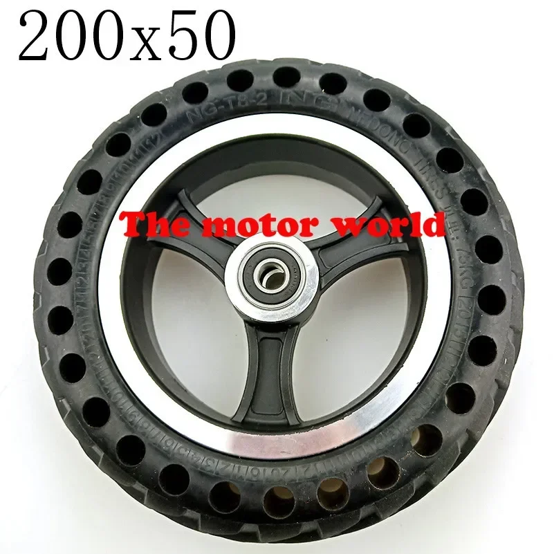 High Performance 200x50 Electric Scooter Solid Tyre for Aluminium Alloy Rims Tire,Electric Vehicle  Wheel