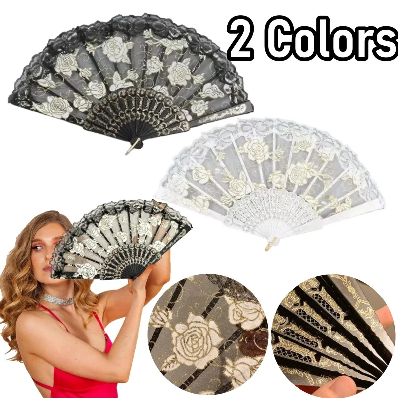 Chinese Hand Fans Lace Dancing Fan Woman Decorative Handheld Fan for Women Party Clothing Accessorie Hanfu Accessorie