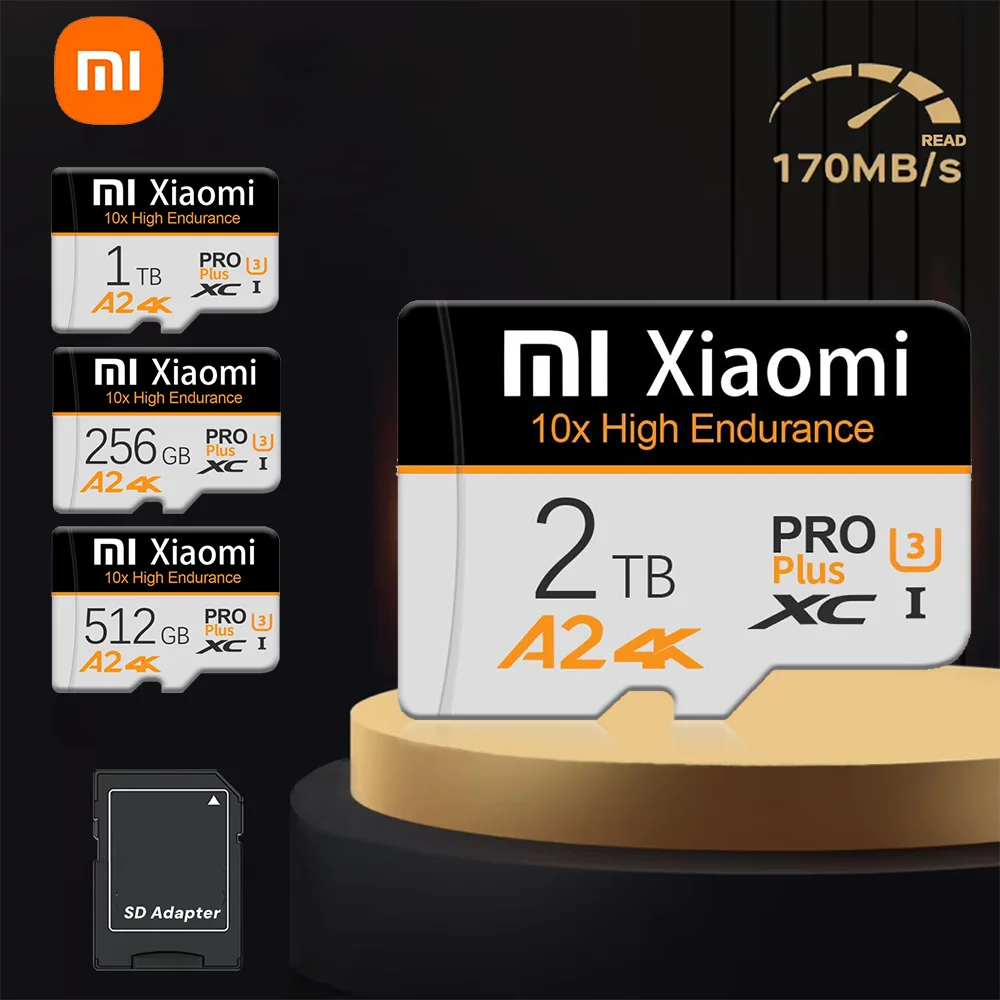 Xiaomi Memory Card 256GB 128GB Micro TF Card 512GB High Capacity Flash Card 2TB 1TB High-Speed SD Cards For PC/Camera/Mac/Phone