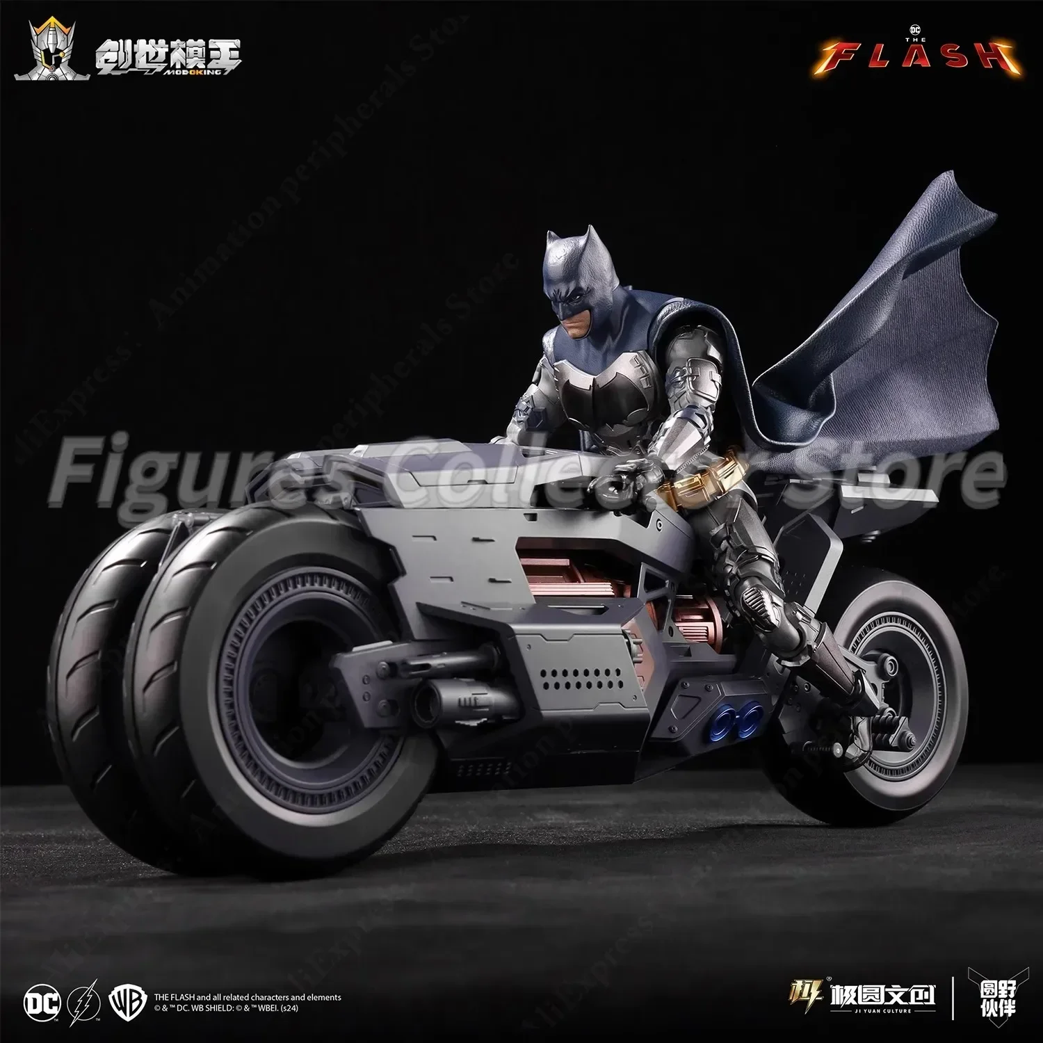 In Stock Modoking The Flash 1/12 Batman Ben Affleck Suit Motorcycle Batmobile Assembly Action Figure Collectible Toy Gift