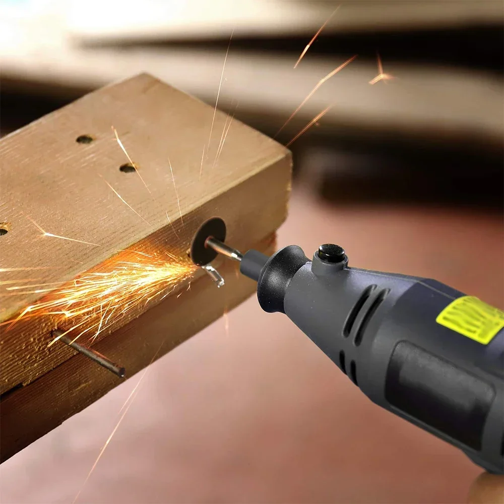 54PCS Abrasive Cutting Disc 32mm W/ Mandrels Grinding Polishing Wheels For Dremel Accesories Metal Cutting Rotary Tool Saw Blade