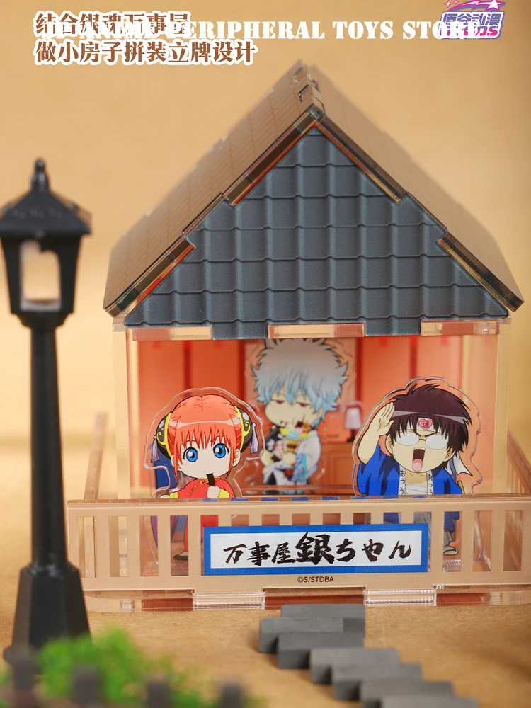 อะคริลิกสแตนด์อนิเมะแท้ จินทามะ น่ารัก ซากาตะ กินโทกิ คากุระ ชุดฟิกเกอร์ตั้งโต๊ะ ของสะสมสำหรับแฟนๆ ของขวัญ