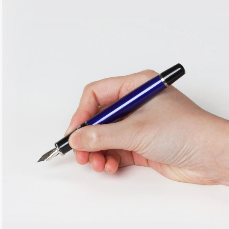 United States Pen Luxury FPR Blue Fountain Pens Super-flexible EF/F/M 0.38/0.5/0.7mm Stainless Steel Nib Calligraphy Pen Writing