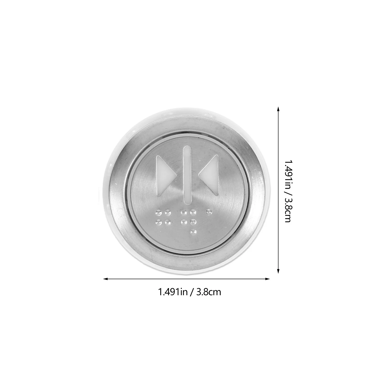 2pcs Replacement Switch Stainless Steel Round Lift Accessories Durable Push Button For Commercial Residential Buildings Elevator