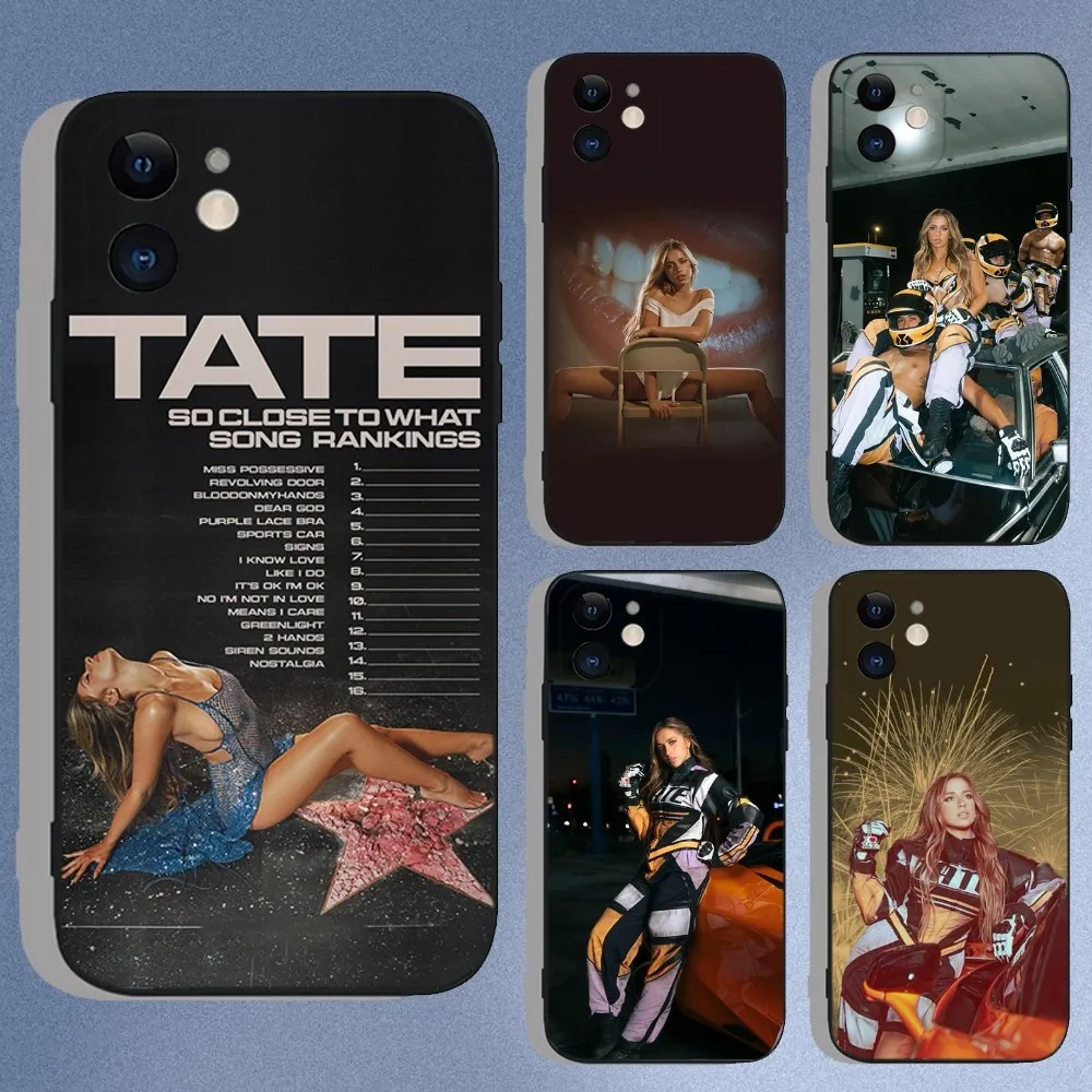 

Tate Mcrae So Close To What Phone Case For iPhone 16,15,14,13,12,11,XS,XR,X,8,7,Pro,Max,Plus,Mini Silicone Black Cover Shell