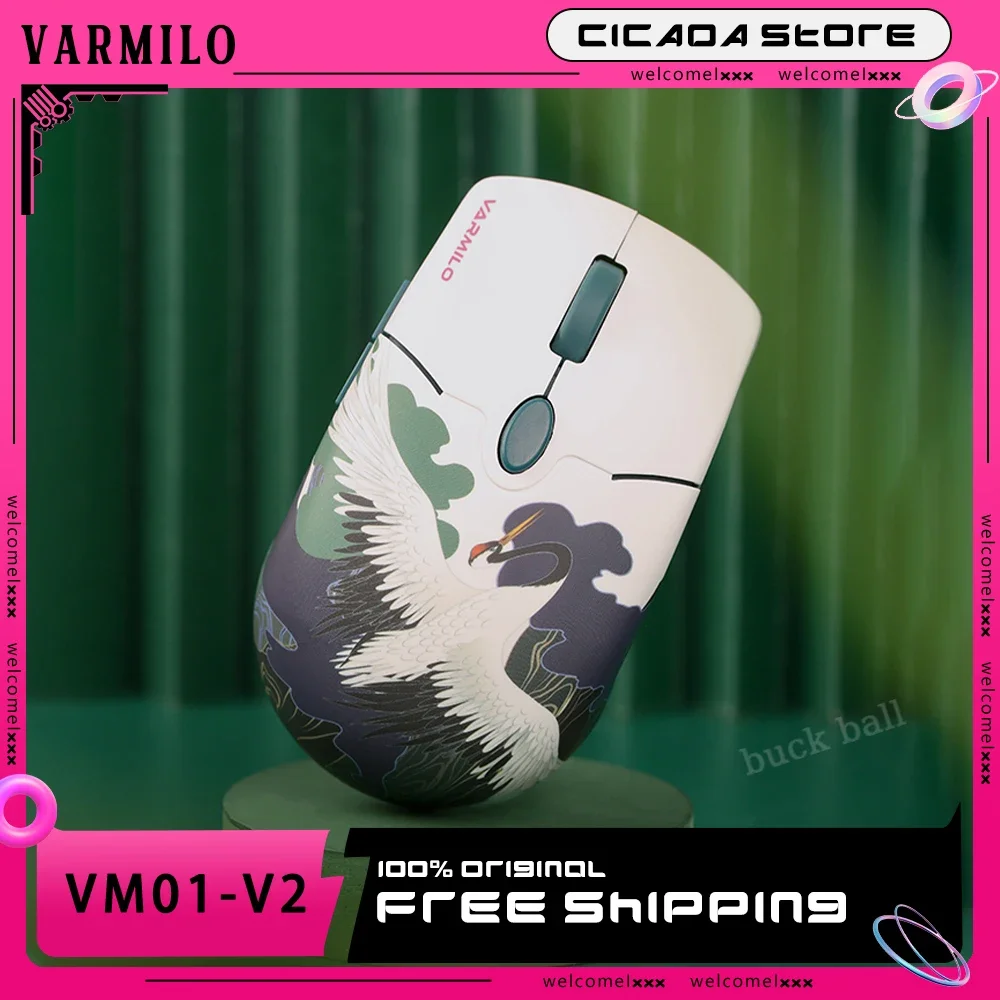 Varmilo Vm01-V2 Office Mouse Lightweight Wireless 2.4g 16000dpi Mouse Long Battery Life Office Esports Gaming Mouses For Laptop