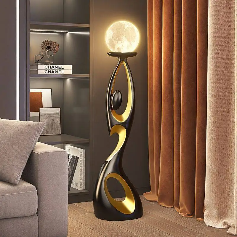 Modern Simple Creative Human-shaped LED Floor Lamp for Living Room and Hotel Use Luxury Postmodern Design