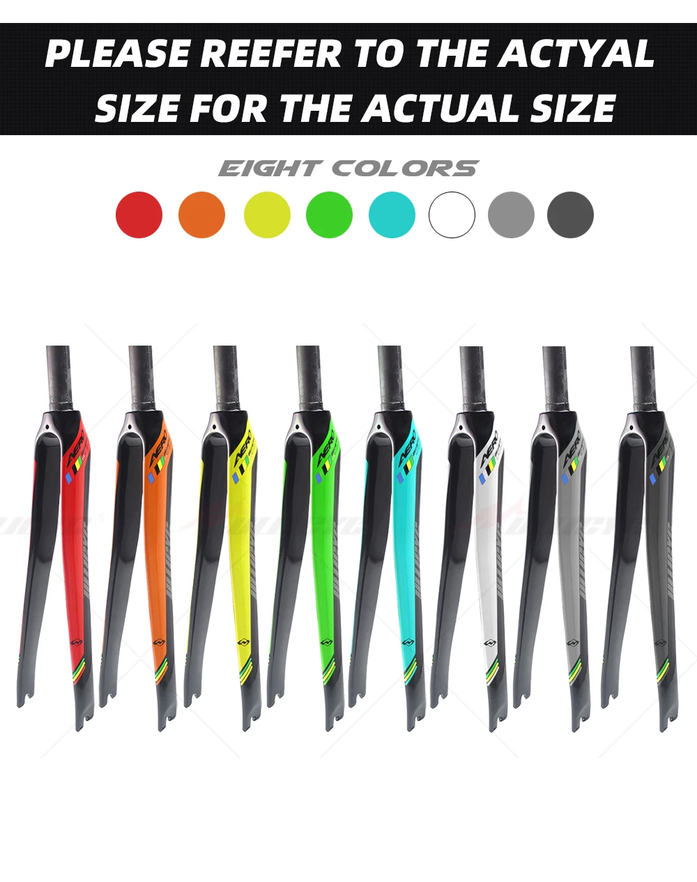 Ullicyc Gloss/Matte 700x25C Rim Brake Round Road Bicycle Full Carbon Fibre Fork Cycling Bicycle Parts Bicycle Fork