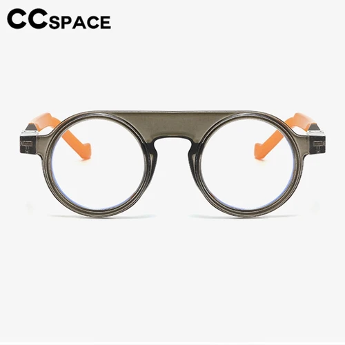 Imagen 2 del producto Gafas de lectura de resina redondas Vintage para mujer, gafas para presbicia ópticas Punk a la moda para hombre, dioptrías personalizadas + 50 ~ + 600 # 303929