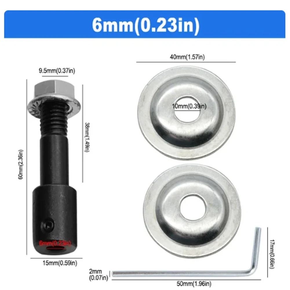 Adapter for Attaching For Grinding Wheels to Electric Drills Works with 5mm 6mm 8mm 10mm 12mm 14mm 16mm Motor Shafts