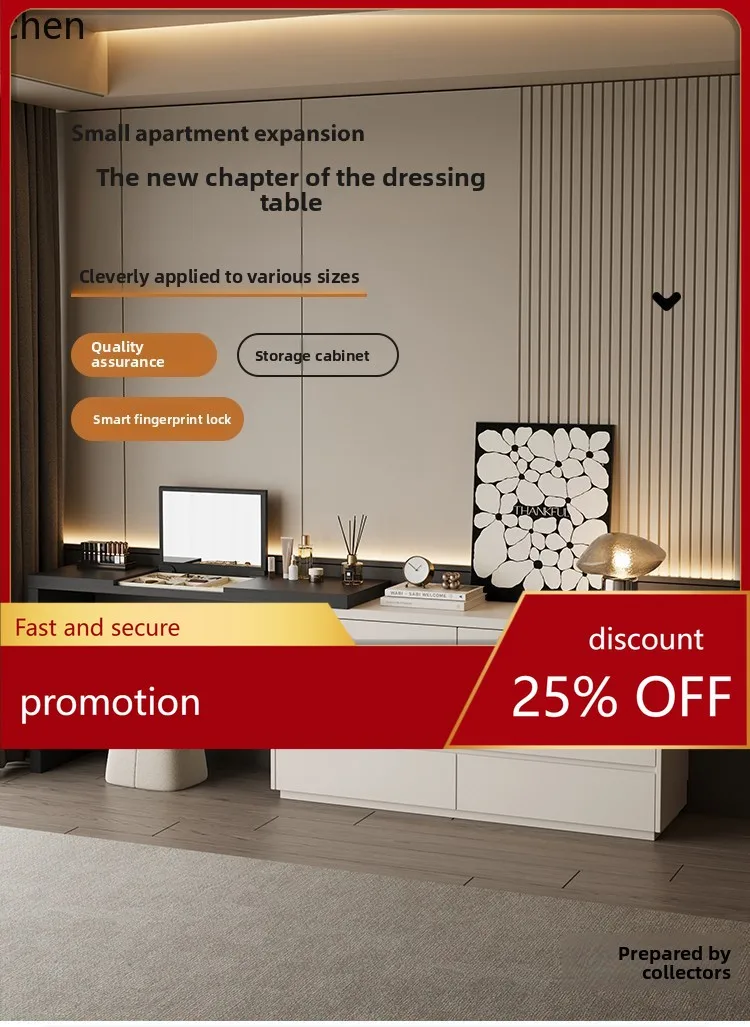 YFY dresser modern bedroom simple makeup table chest cabinet integrated light luxury high-end bedside cabinet