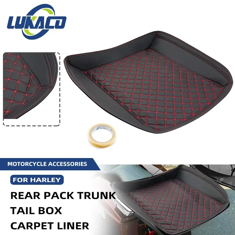 

Motorcycle Tail Top Box Cover Pad Luggage Liner Inner Lining Cushion For Harley Touring Road King Electra Street Glide 1997-Up