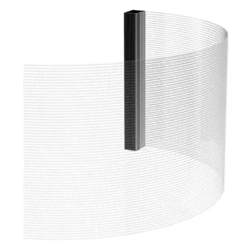 LED crystal film screen glass window transparent screen display flexible LED screen