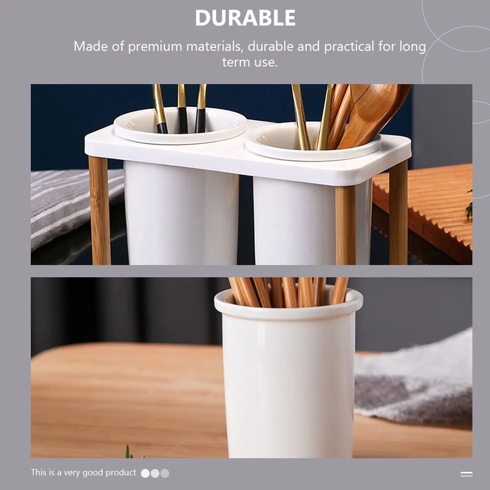 

1Pcs Ceramic Cutlery Cage Scratchresistant Kitchen Utensil Holder Chopsticks Spoon Organizer Chopsticks Organizer