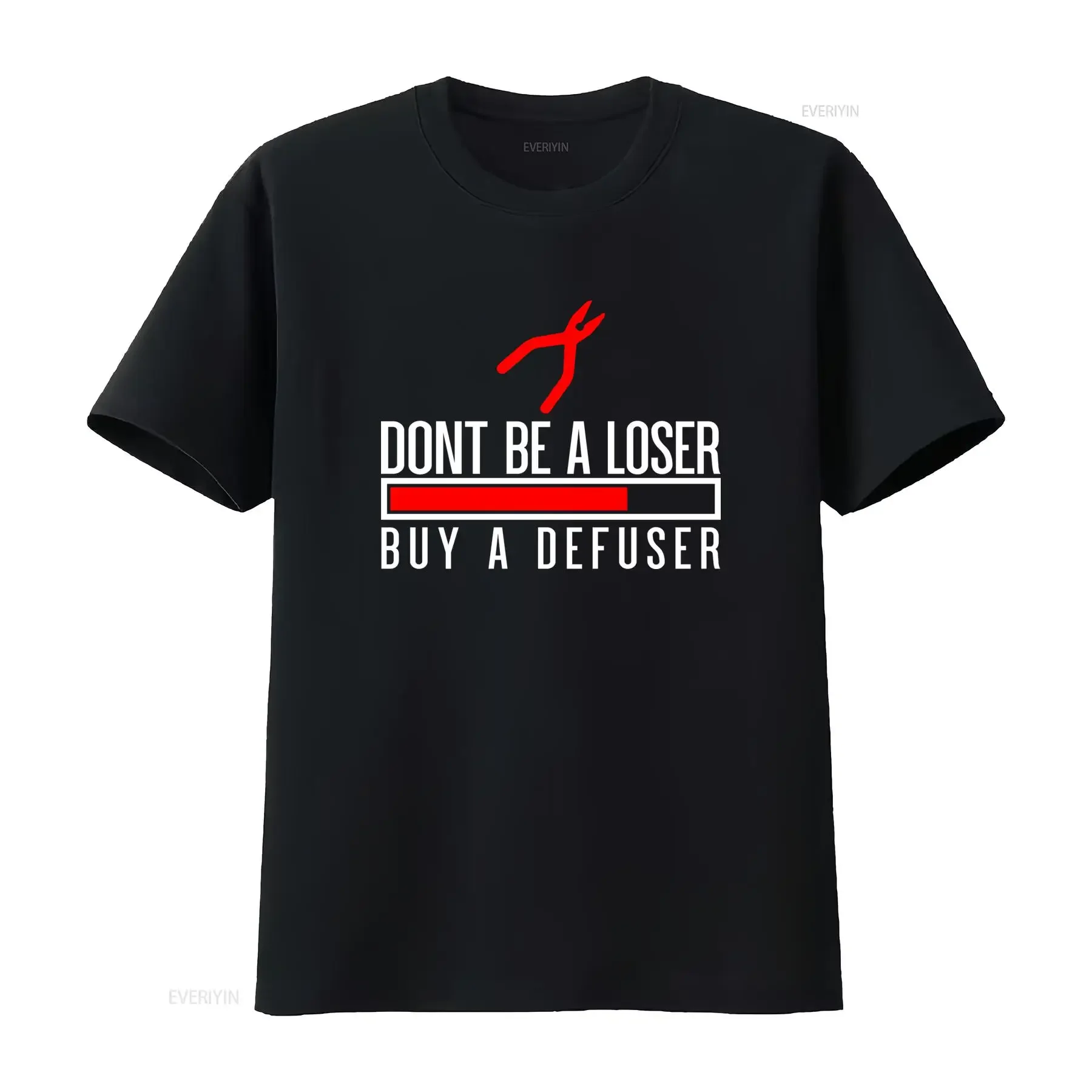 Cs Go T shirt Don't Be A Loser Counter Strike Design Buy Defuser Print Trendy Gaming Apparel for Fans vintage Washed Stylish