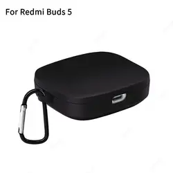 Funda de silicona para auriculares inalámbricos, funda protectora con gancho para Xiaomi Redmi Buds 5, Buds5