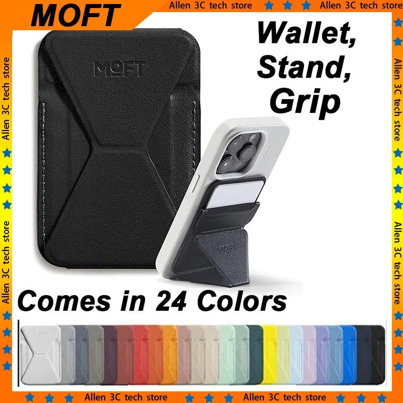 

Original MOFT Magnetic Wallet Phone Stand For iPhone 16/15/14/13/12 Series Angle Adjustment Magsafe Compatible MOVAS Phone Stand