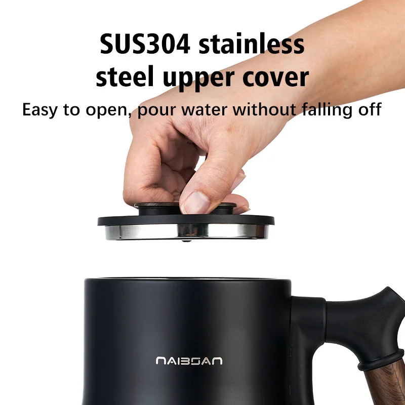 غلاية كهربائية 110 فولت غلاية قهوة يدوية الصب من الفولاذ المقاوم للصدأ غلاية سريعة غلاية شاي إيقاف تشغيل تلقائي أجهزة المطبخ 1000 مللي