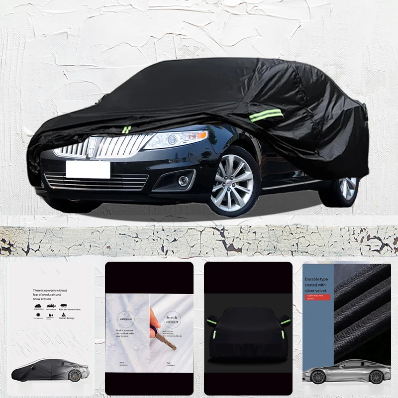 

For Lincoln MKS Anti-UV Sun Shade Rain Snow Resistant Dustproof Black cover Car umbrella Full Car Cover Outdoor Protection