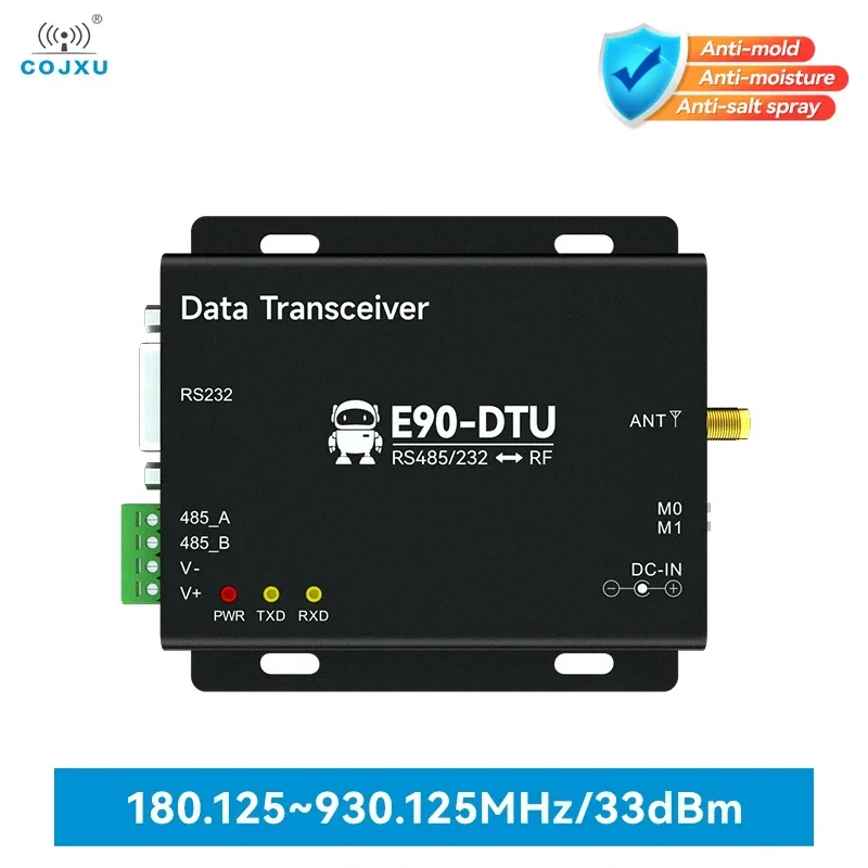 868/915MHz RS232/RS485 LoRa Wireless Digital Radio Automatic Relay COJXU E90-DTU(900SL33) 16KM 33dBm 2W RSSI Modbus Modem