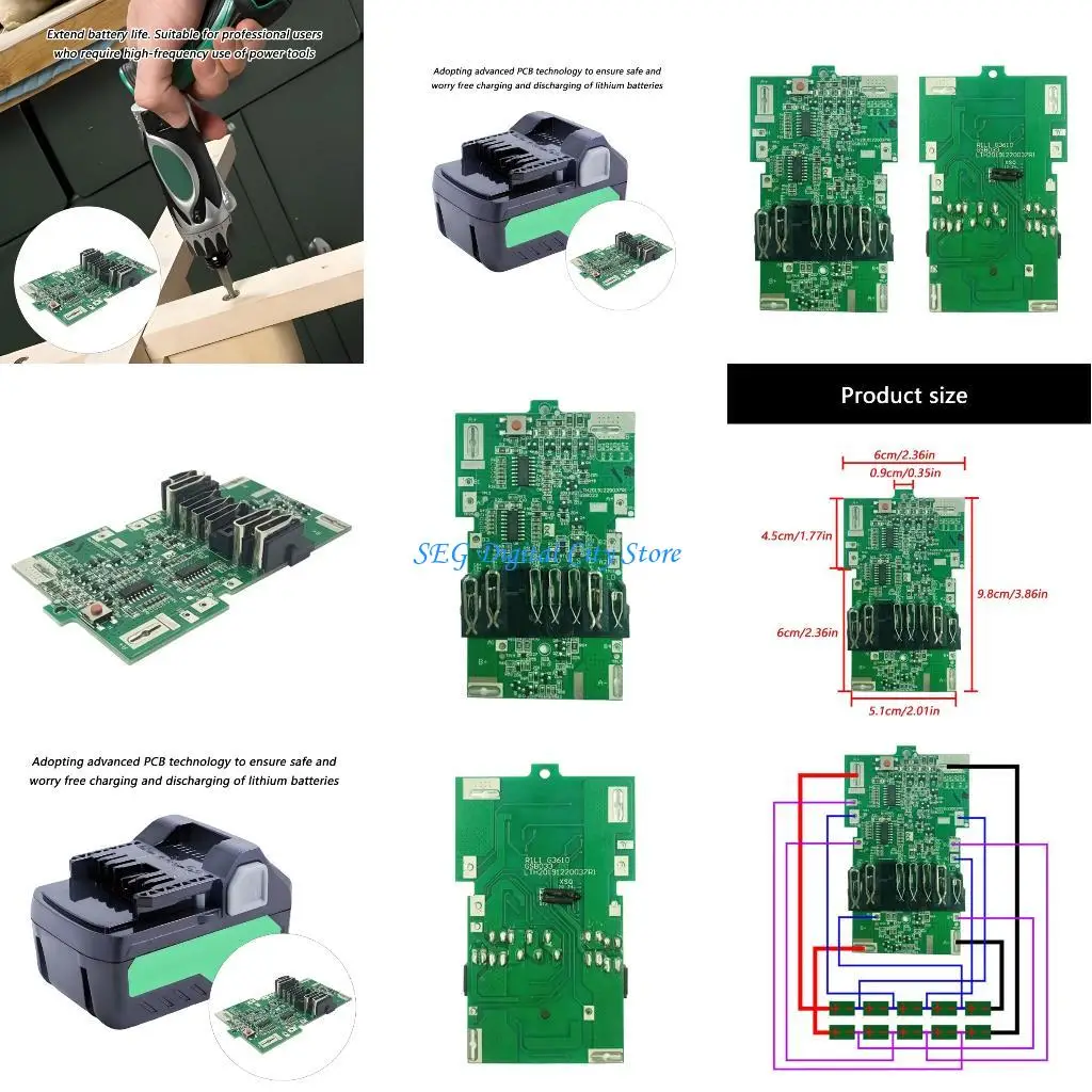 

U75B Reliable LiBatteries Charging Circuit Protections Board for HIKOKI 36V18V