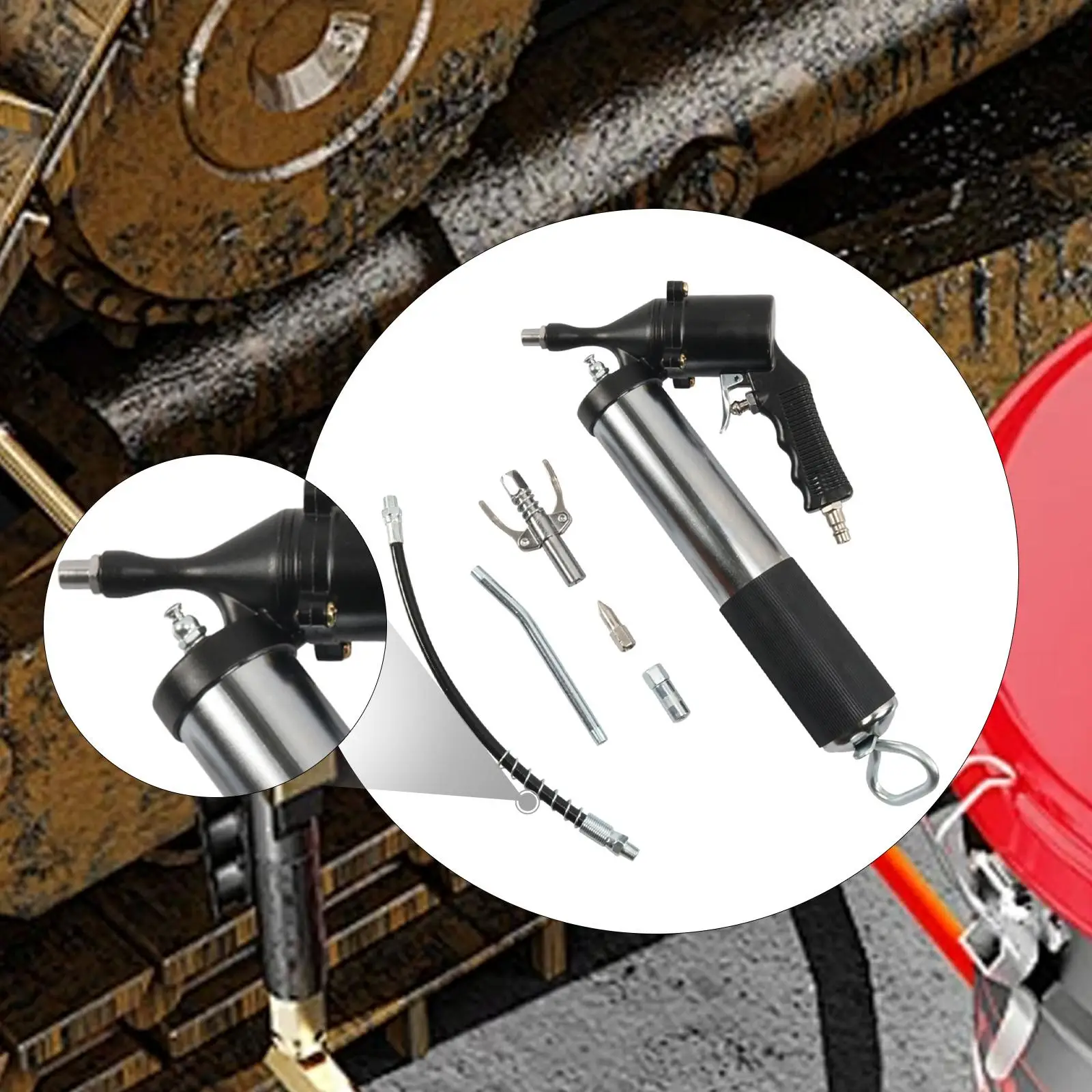 

Пневматический инструмент для смазки, эргономичный, сверхмощный, для автомобильных применений