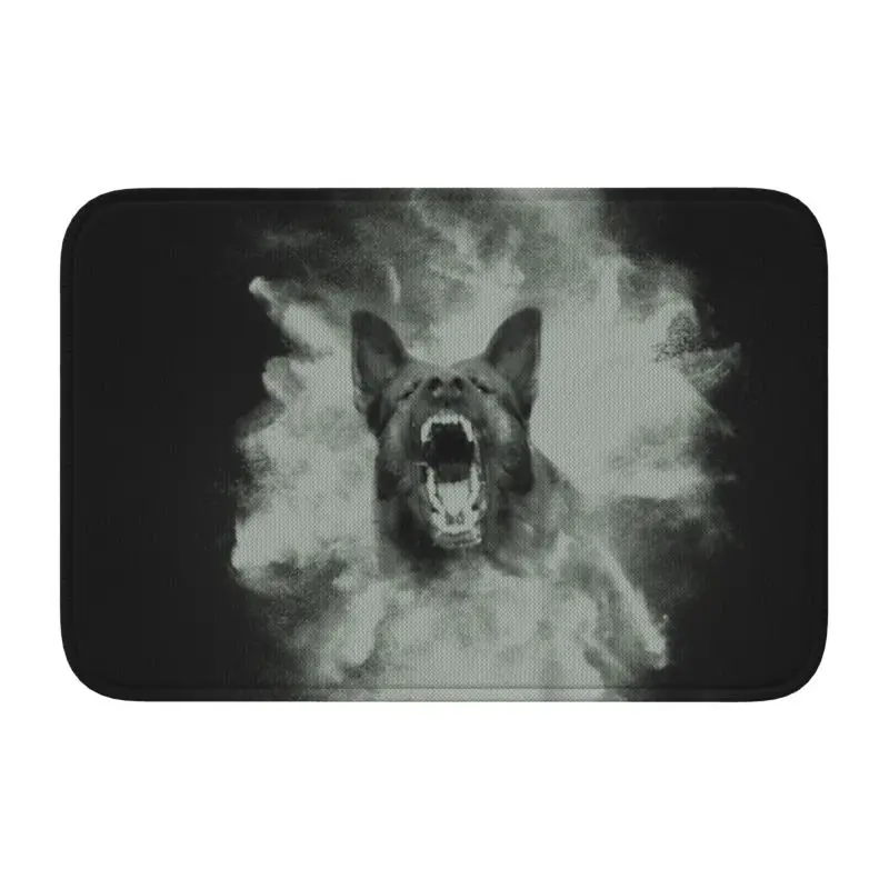 Custom German Shepherd Dog Doormat Non-Slip Entrance Welcome Bath Kitchen Floor Door Mat Alsatian Wolf Dog Rug Carpet Footpad