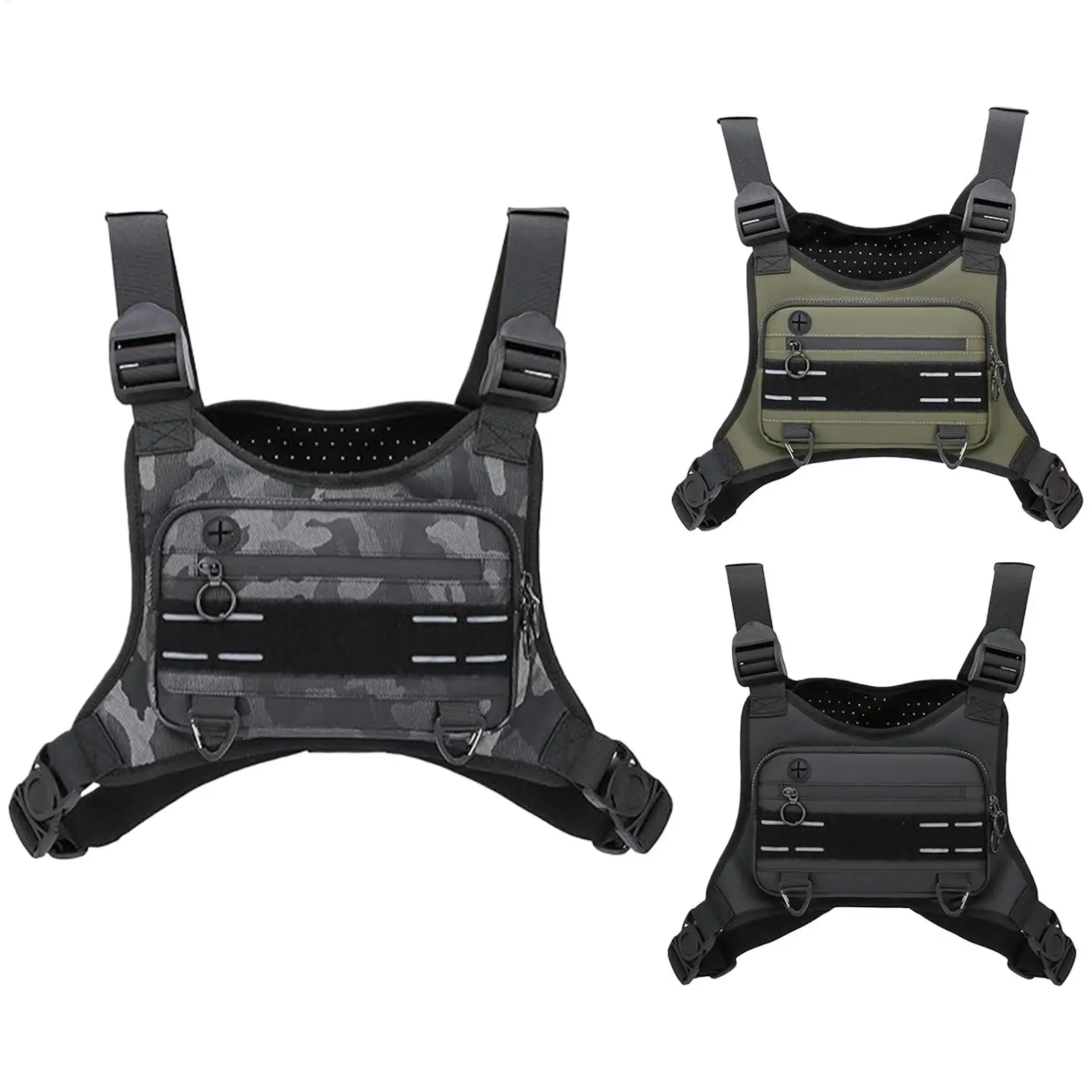 

Легкий жилет нагрудная сумка для альпинизма, спортивная нагрудная сумка, водонепроницаемая регулируемая спортивная сумка-переноска, держатель для телефона для бега