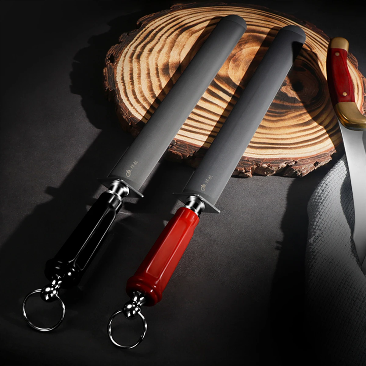 

12-дюймовый алмазный заточной стержень, ультраширокая плоская заточка из высокоуглеродистой стали для кухонных ножей и тесаков для мяса