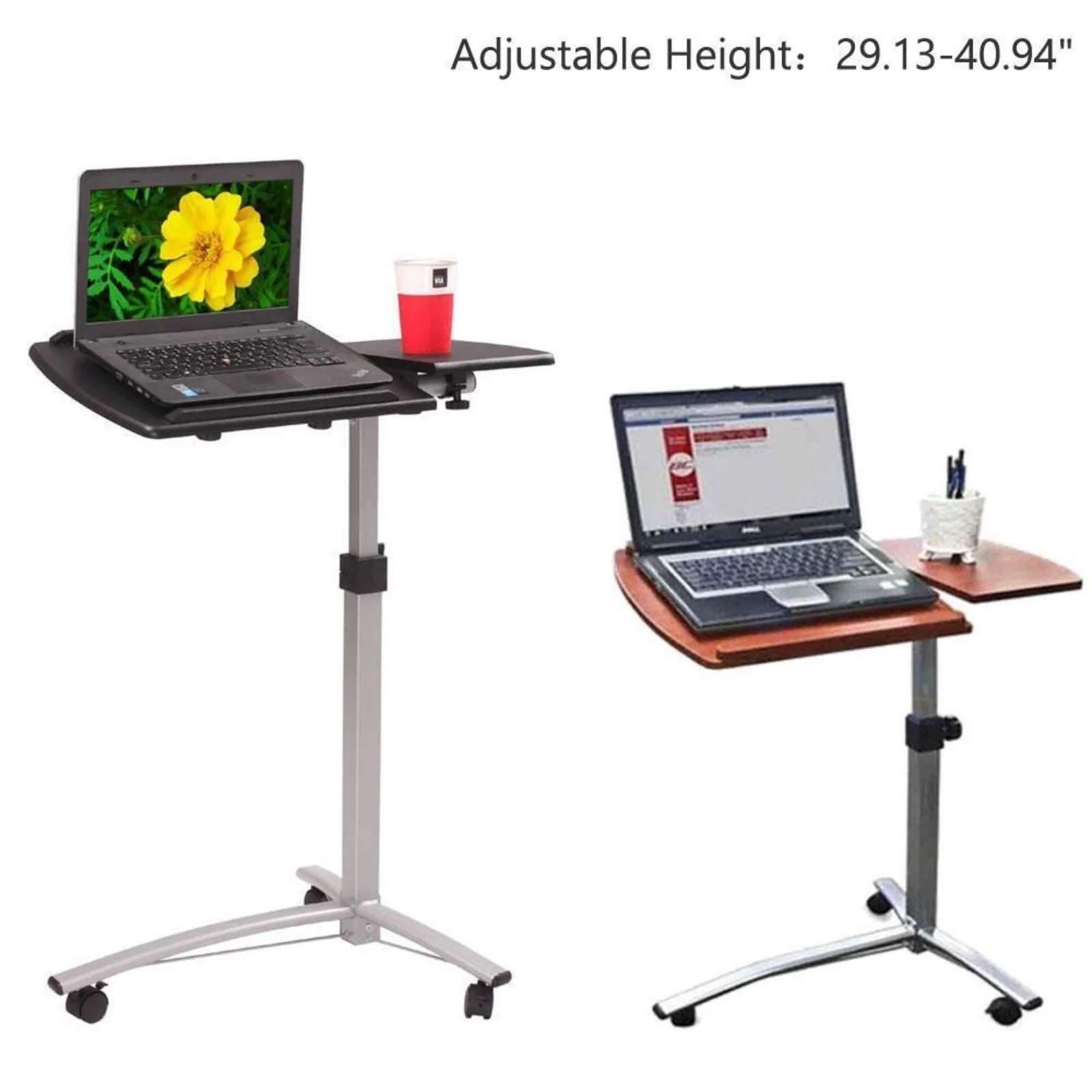 

Adjustable Height Stand Up Laptop Table Lift Computer Desk Rolling Workstation United States