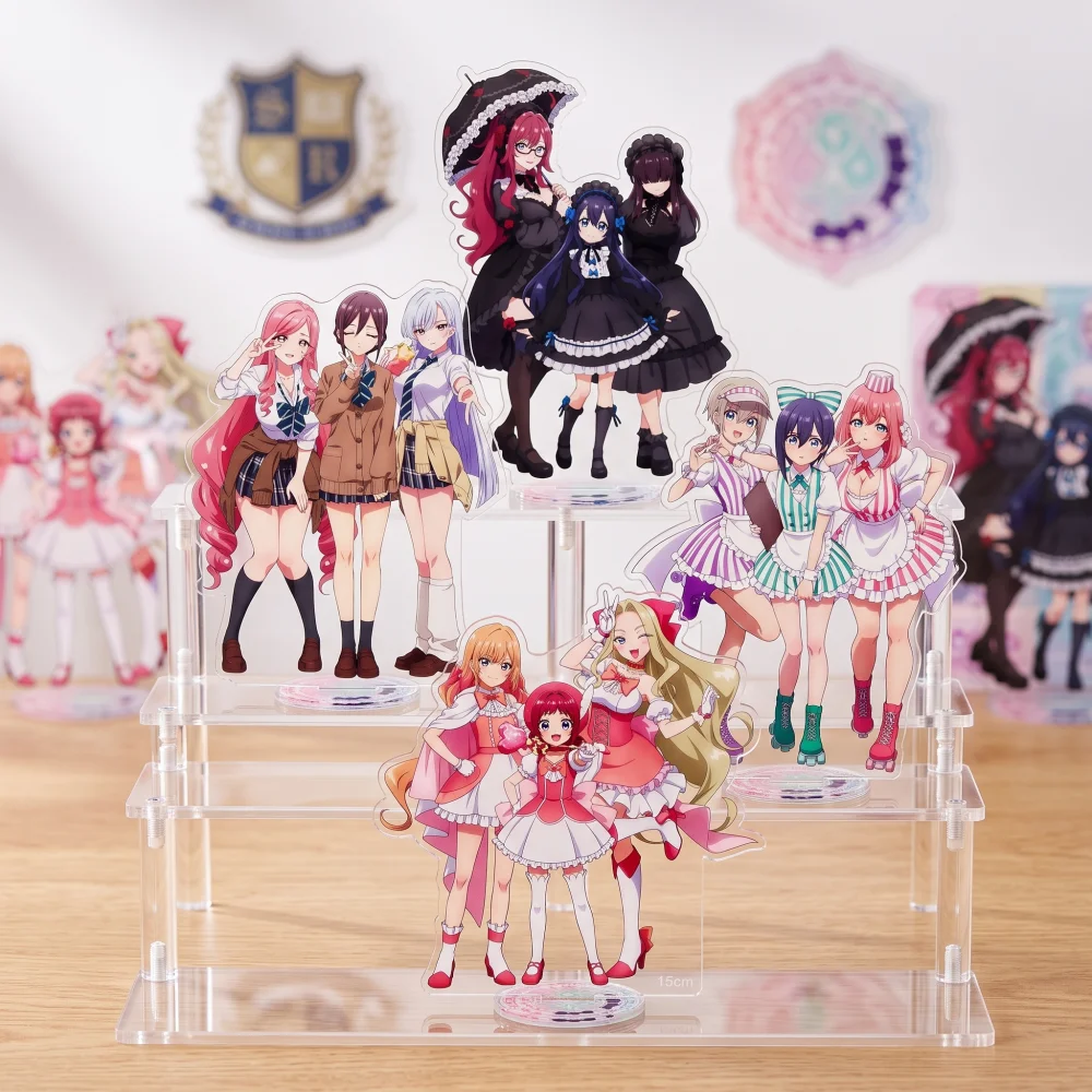 Anime The 100 Girlfriends Who Really Love You Acrylic Stand Model Cute Desktop Decor Cosplay Action Figures Toy Keychain Gift