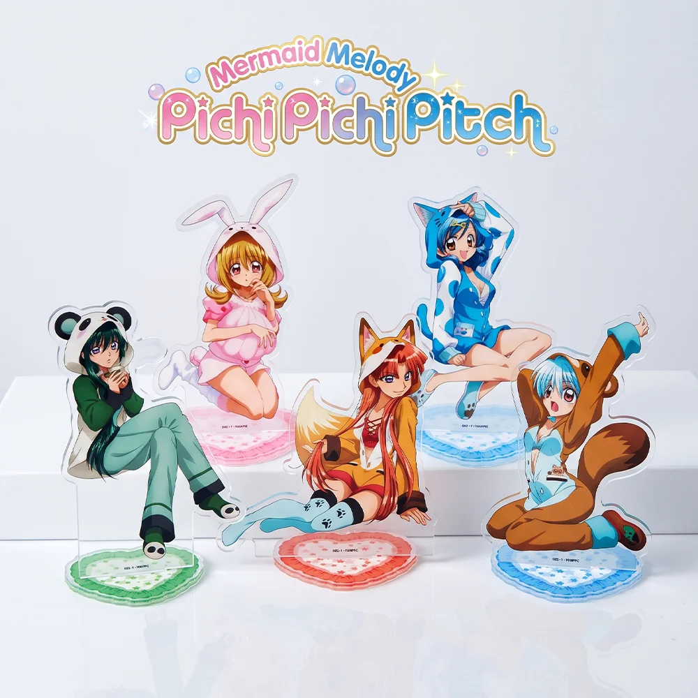 Anime Mermaid Melody Pichi Pichi Pitch Nanami Luchia Hosho Hanon 15CM Acrylic Stand Keychain Cospaly Desk Decor Halloween Gifts
