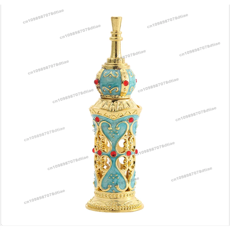 12ML Pure Handmade Leak-proof Perfume Sub-bottle Essential Oil Glass Drip Stick Bottle Pattern Beautiful Empty Bottle